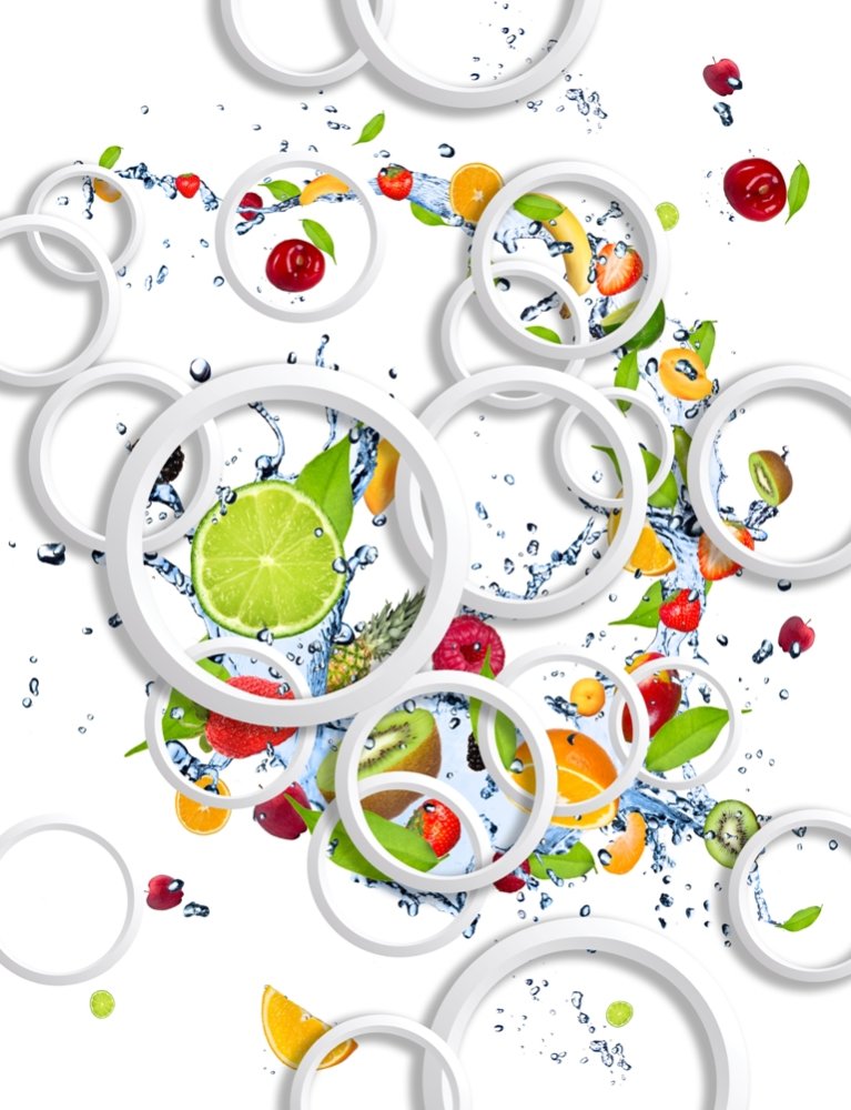 Фрукты и ягоды 3D