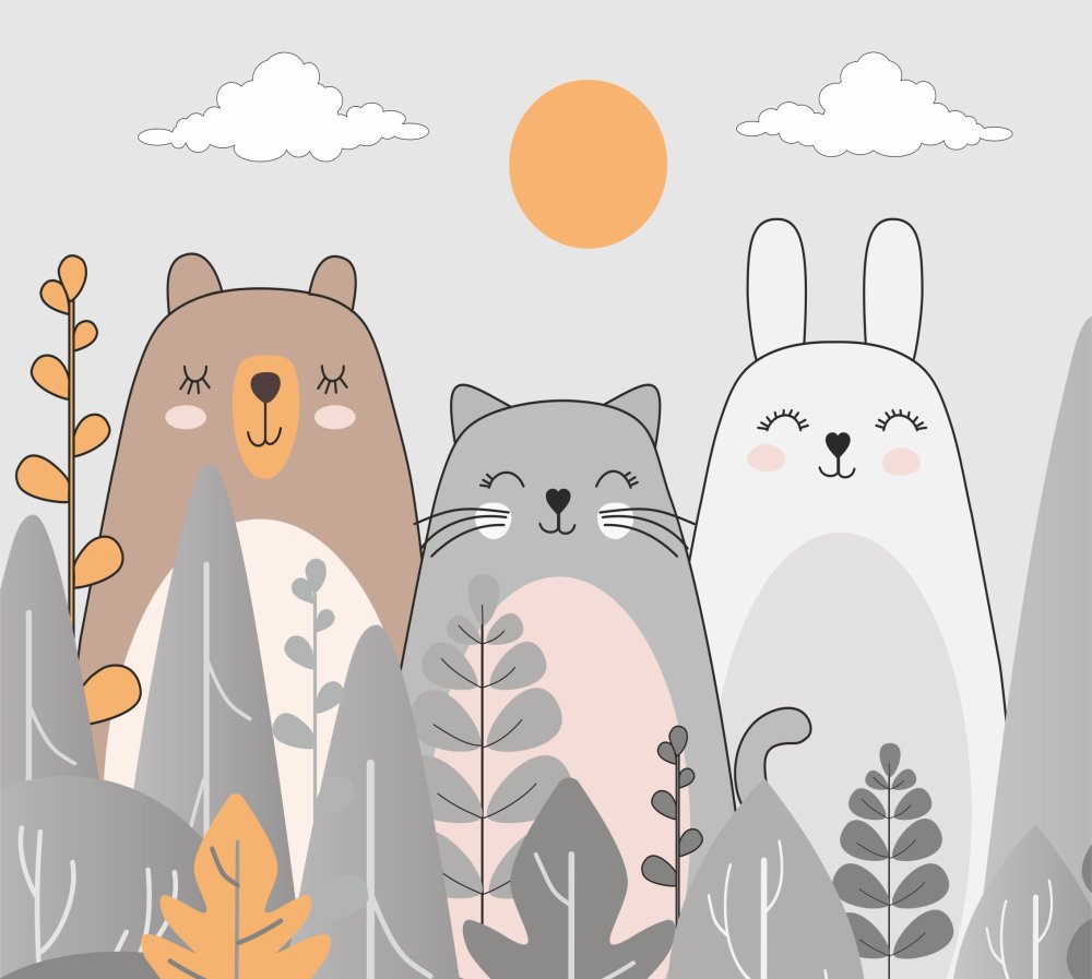 Животные в лесу