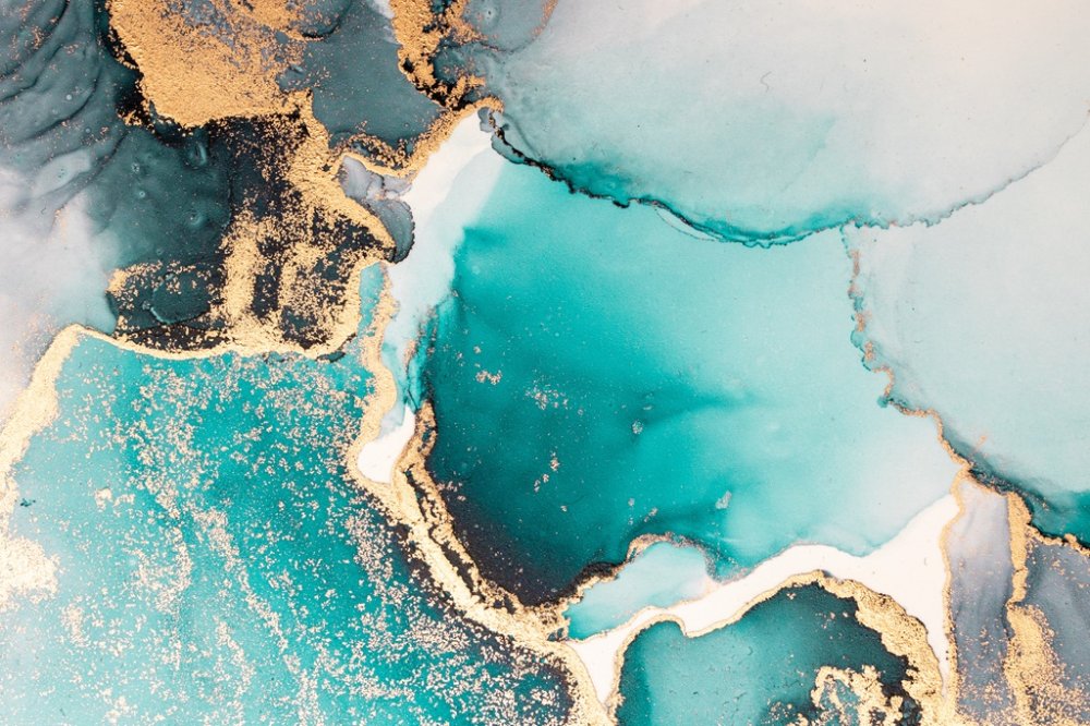 Флюид в бирюзовых тонах