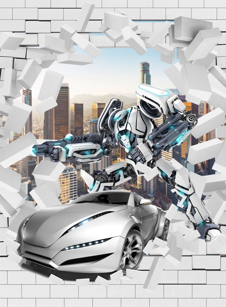 Машина и робот 2