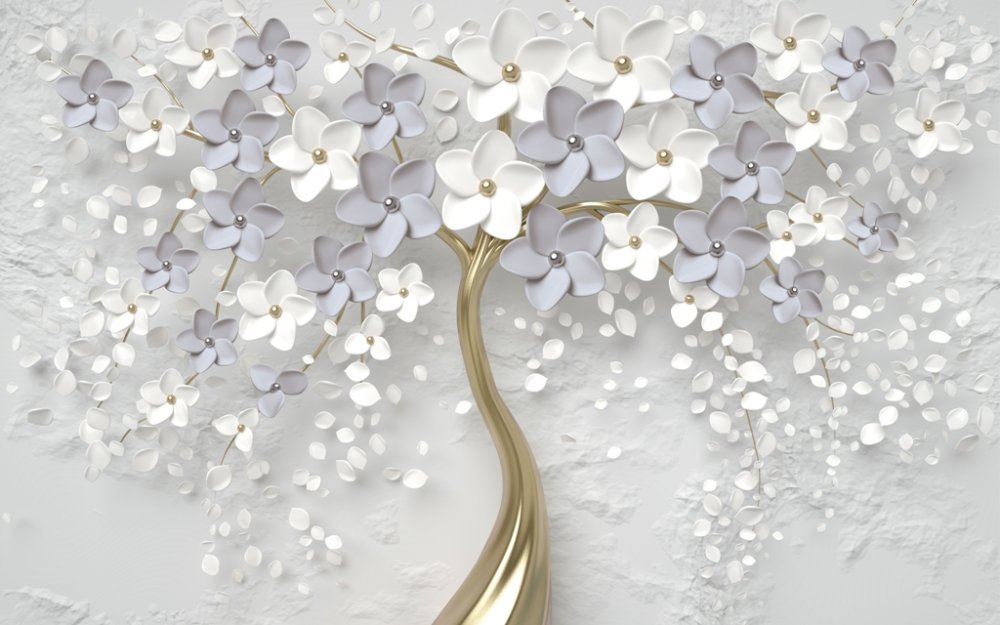 Дерево с цветами