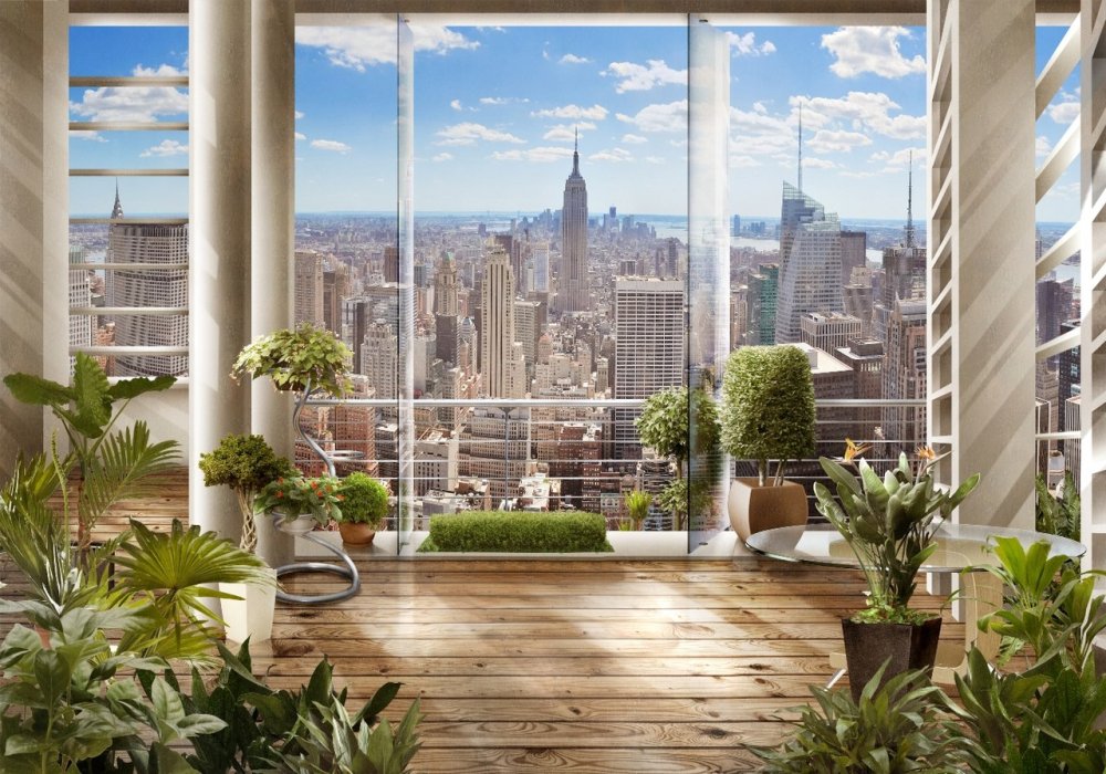 Вид на город из окна 1