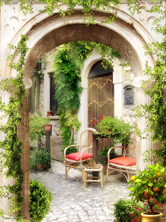 Дворик с аркой 1