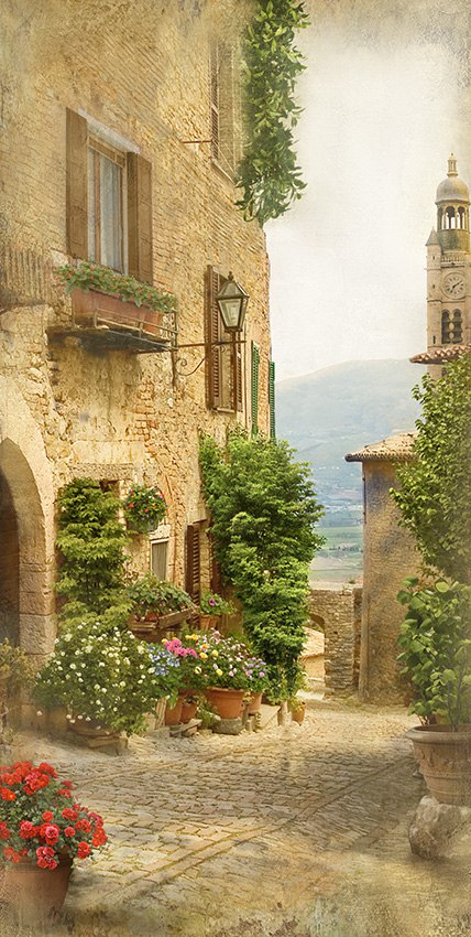 Живописная улочка в Италии 3