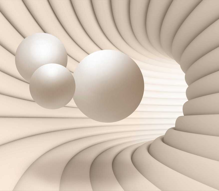Туннель с шарами 3D 1