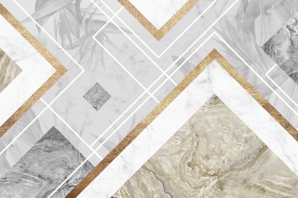 Мрамор с растительными элементами