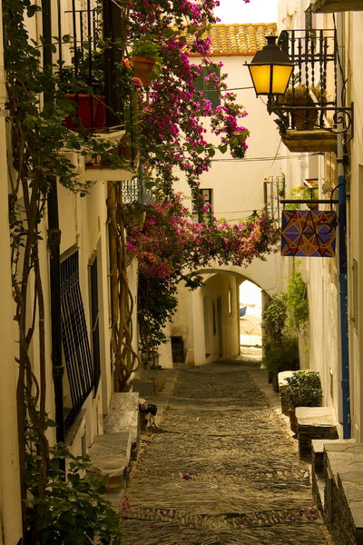 Улица с аркой в Испании