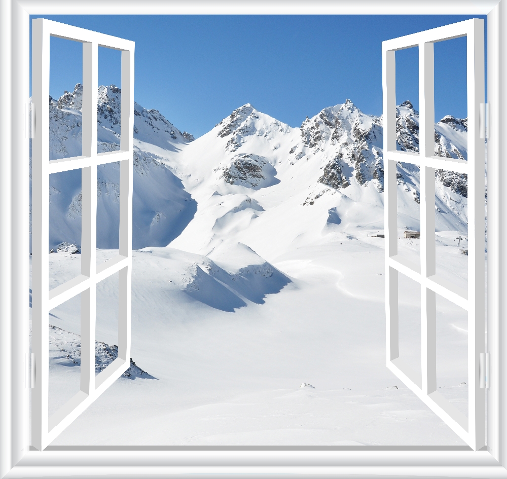 Вид из окна на горы