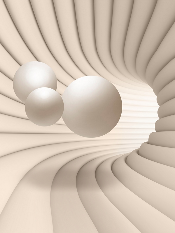 Туннель с шарами 3D