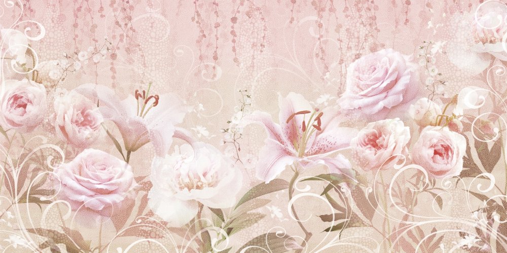 Розы и лилии