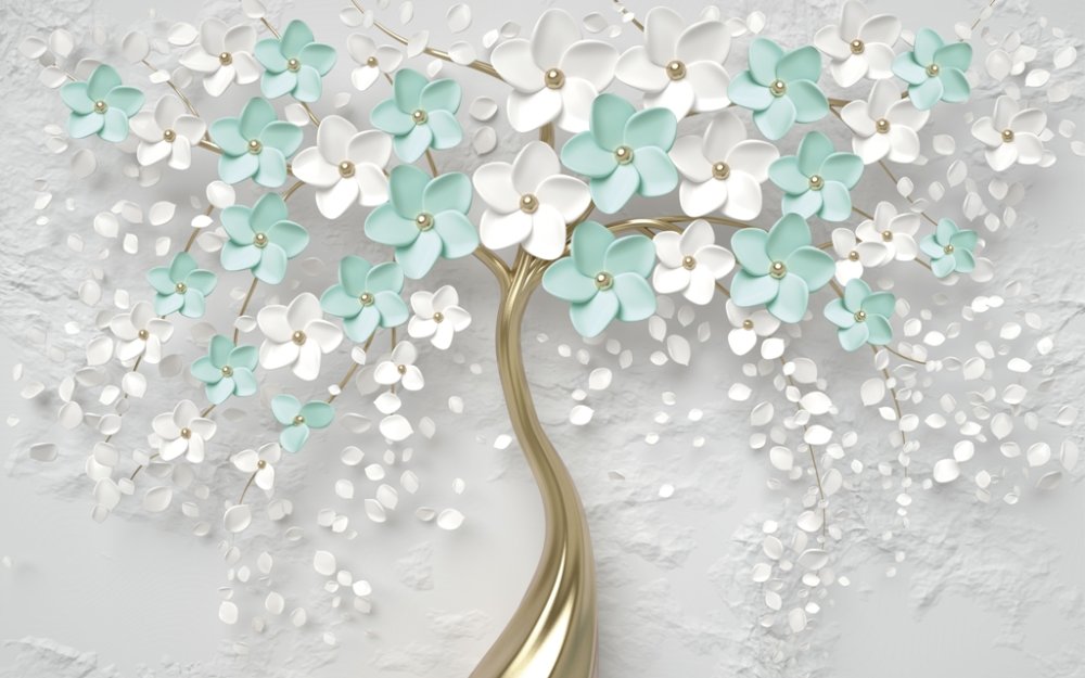 Дерево с цветами 1