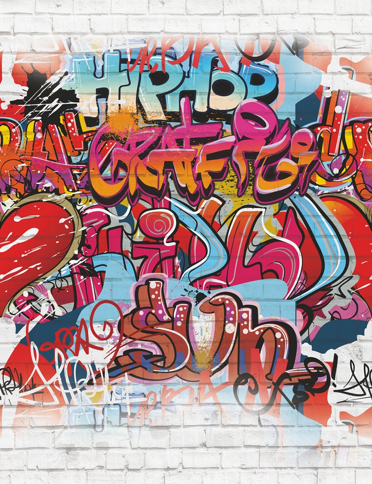 Граффити на кирпичной стене 1