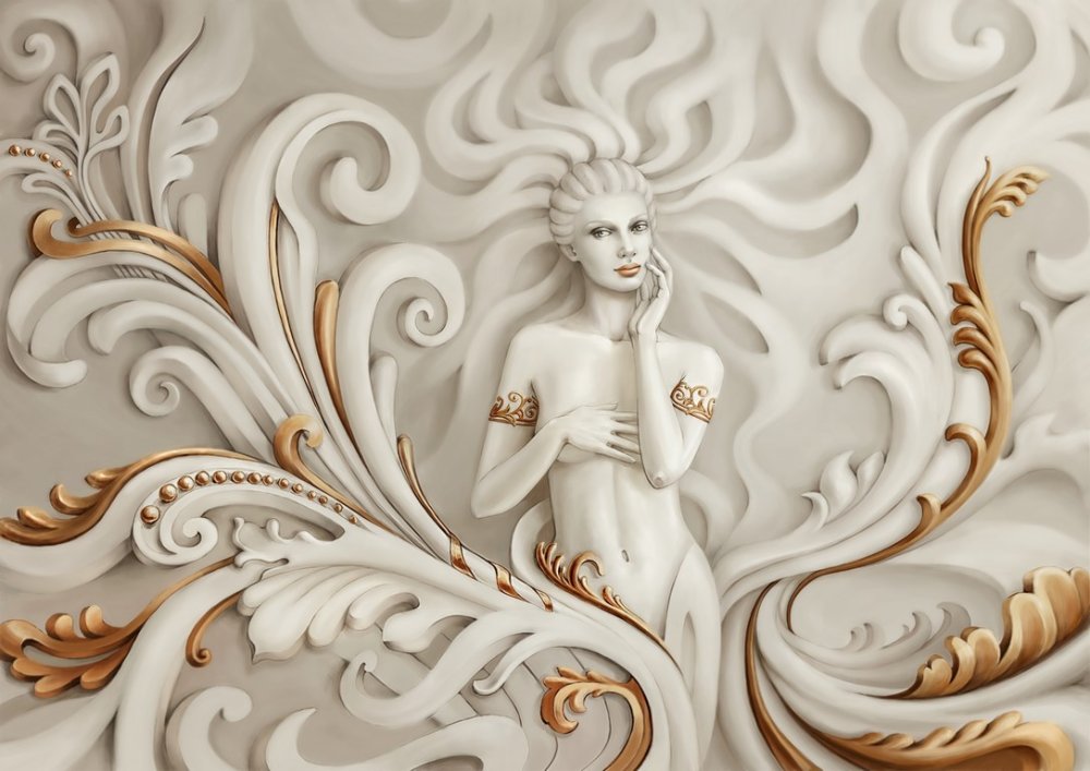 Девушка барельеф 1