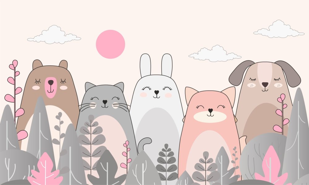 Рисованные животные