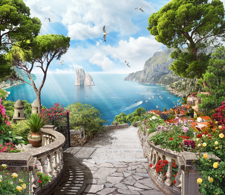 Вид на море, Италия 4