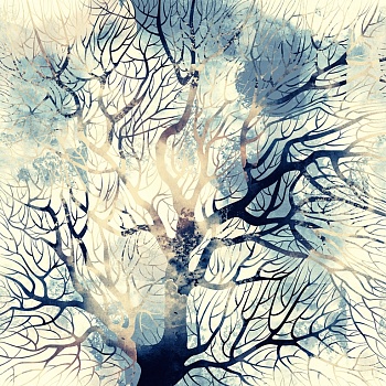 Акварельное абстрактное дерево