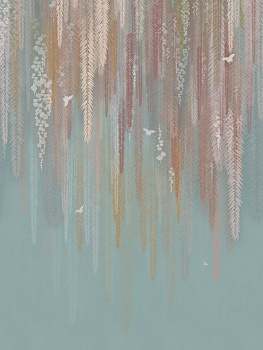 Разноцветные ветви с бабочками 1