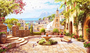 Вид с террасы Италия 3