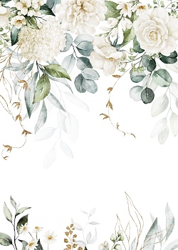 Свисающие белые цветы