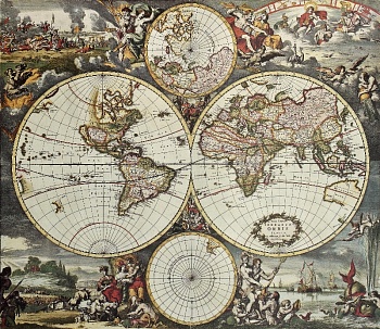 Старая карта мира 2