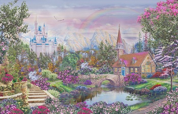 Сказочный пейзаж с замками 1