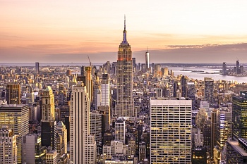 Закат в Нью-Йорке