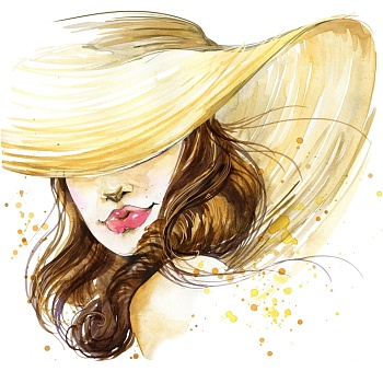 Девушка в шляпе 2