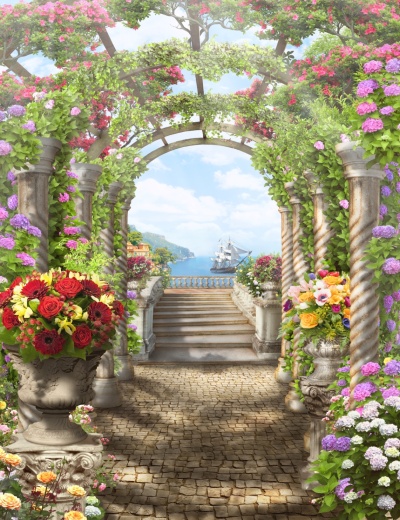 Арка с цветами