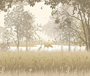 Цапли в лесу