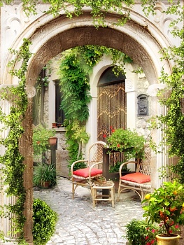 Дворик с аркой 4