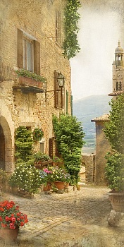 Живописная улочка в Италии 3