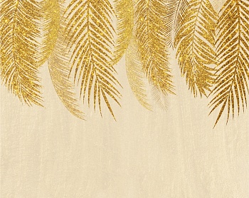 Золотистые пальмовые листья