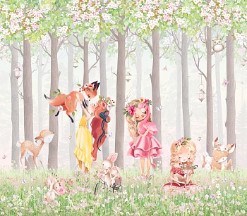 Сказочный лес с принцессами
