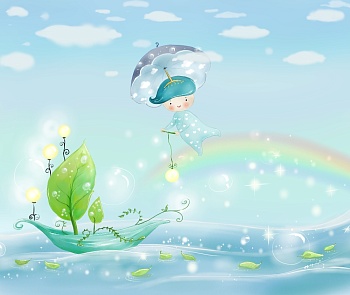 Кораблик с радугой