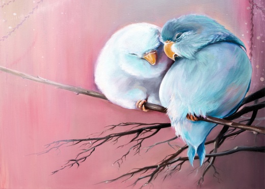 Попугаи неразлучники