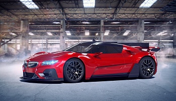 Красный спортивный автомобиль 1