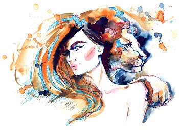 Девушка и лев 1