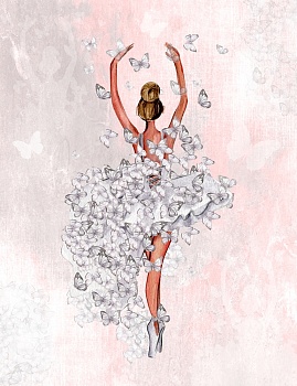 Балерина с бабочками 1