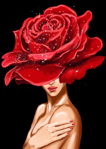 Девушка с розой