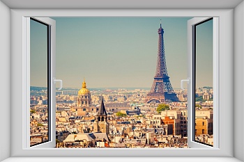 Вид из окна на Париж 1