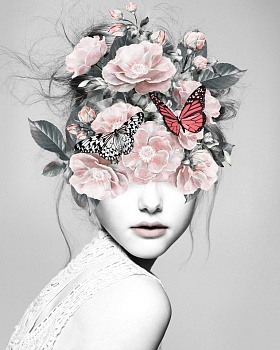 Девушка с цветами