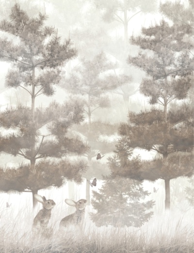 Зайцы в лесу