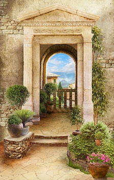 Дворик с аркой 3