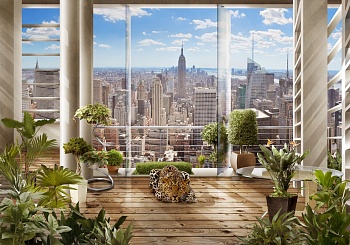 Вид из окна на город 3