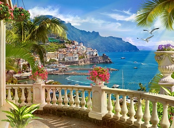 Вид с балкона на Италию 8