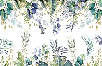 Колибри в тропическом лесу 6