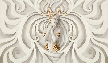 Девушка барельеф 2